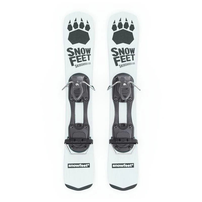 Snowfeet Short Ski Boots 65cm Mini Skis White Sportpursuit
