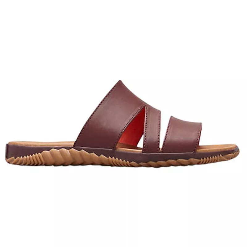 Sorel Womens Out N About Plus Slide Shoes Elderberry Sportpursuit
