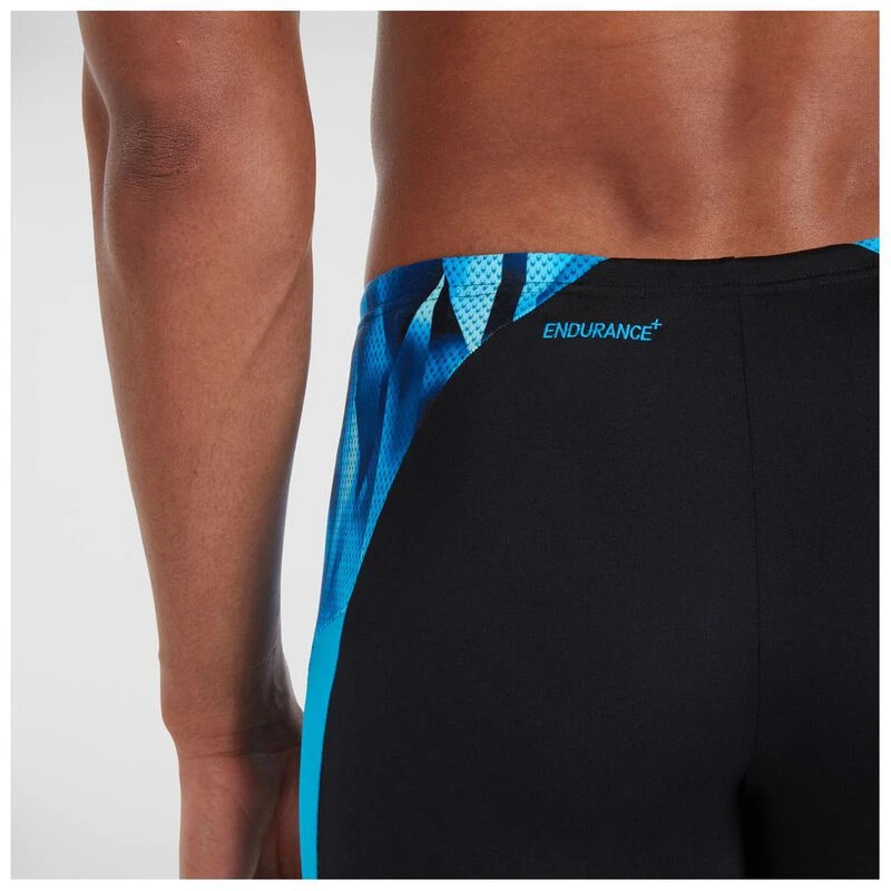 Speedo Mens Eco Endurance+ Splice Jammers (Black/Blue) Sportpursuit.