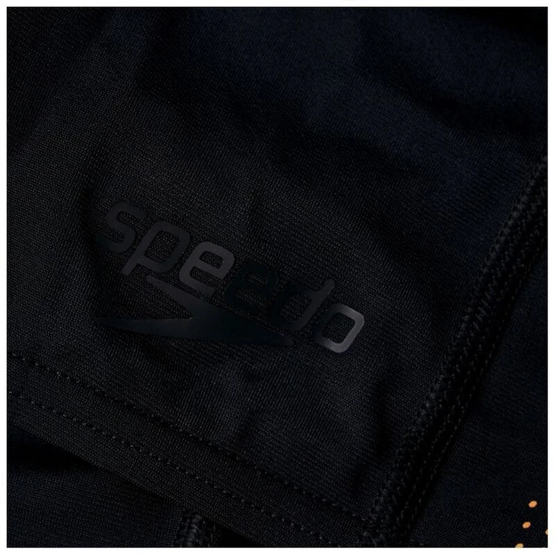 Speedo Mens Tech Panel Aquashorts (Black/Orange) | Sportpursuit.com