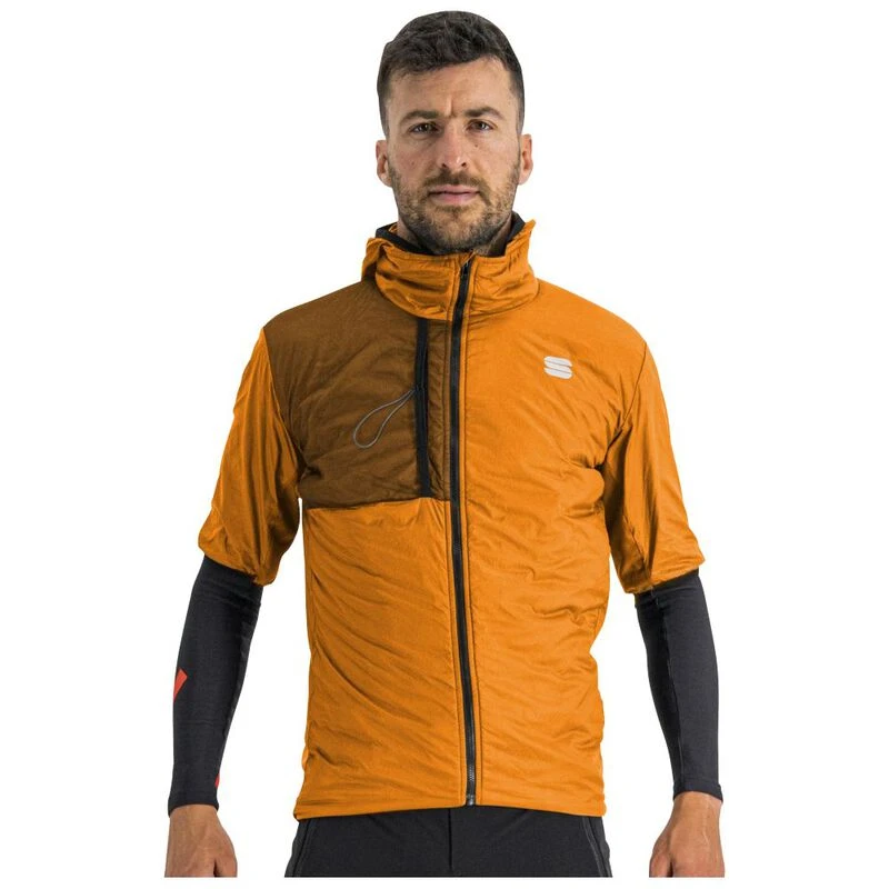 Sportful Mens Supergiara Puffy Short Sleeve Jacket Dark Gold Sport