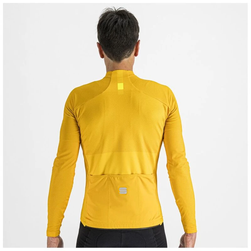 Sportful Mens Bodyfit Pro Thermal Long Sleeve Jersey (Yellow Yellow Fl