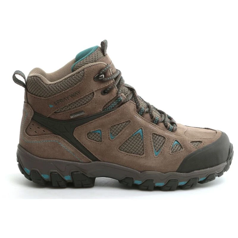 Sprayway Womens Iona Mid Hiking Boots (Brown) | Sportpursuit.com