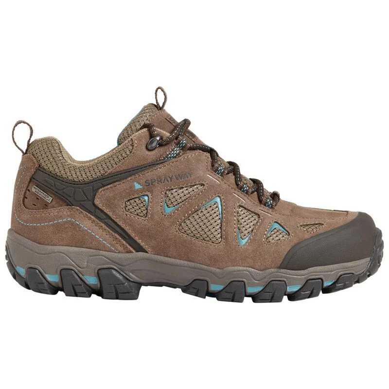 Sprayway Womens Iona Low HydroDRY Hiking Shoes (Brown) Sportpursuit.