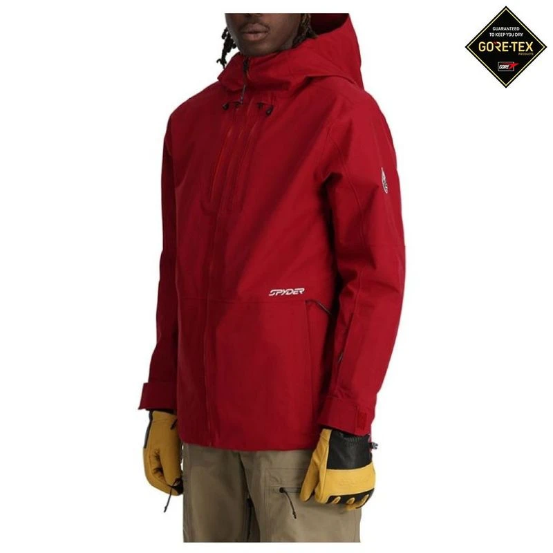 Spyder Mens Jagged GTX Shell Jacket Mineral Red Sportpursuit