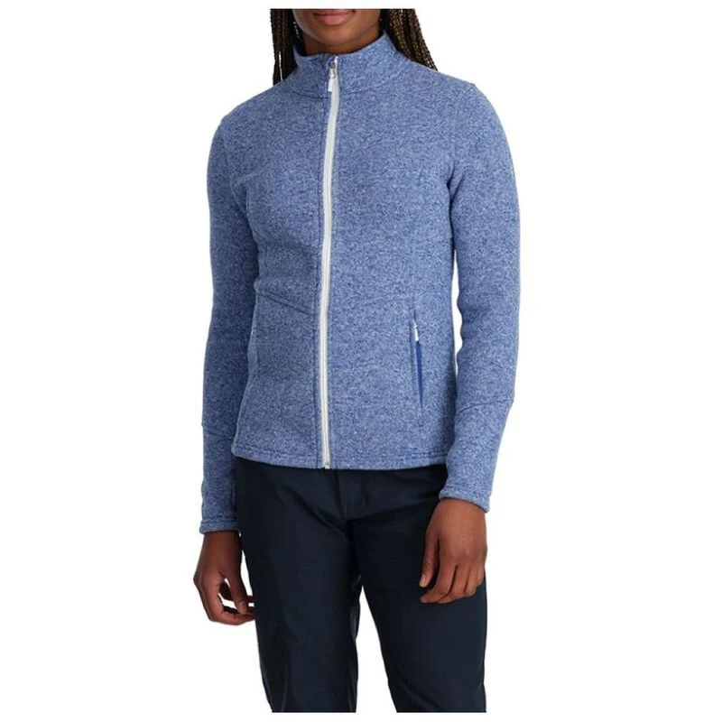 Spyder Womens Soar Full Zip Jacket Electric Blue Sportpursuit