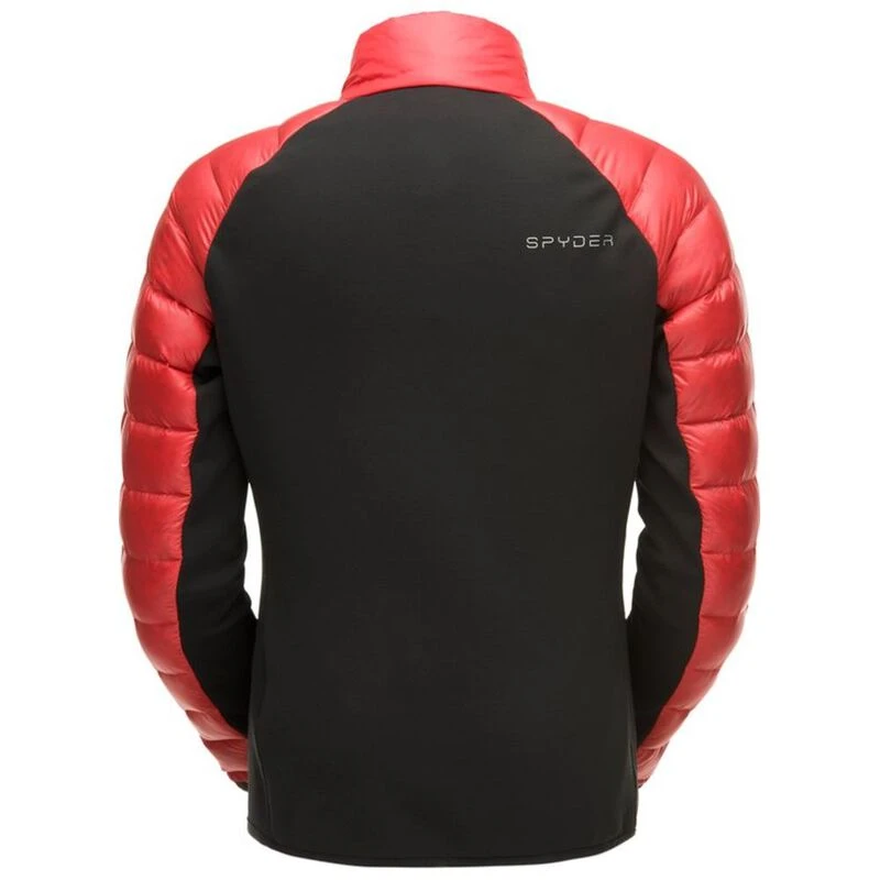 Spyder Mens Syrround Hybrid Half Zip Jacket Volcano Black Sportpur