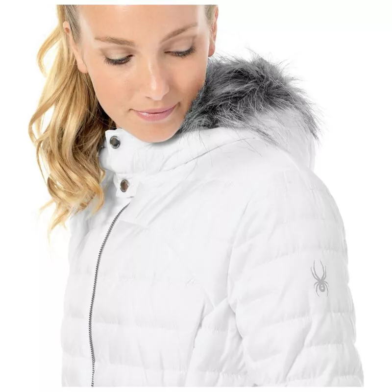 Spyder Womens Edyn Hoody Insulated Jacket White Sportpursuit