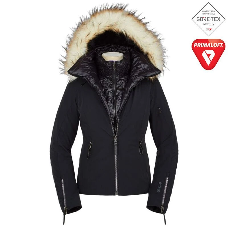 Spyder women's geneva real fur jacket on sale
