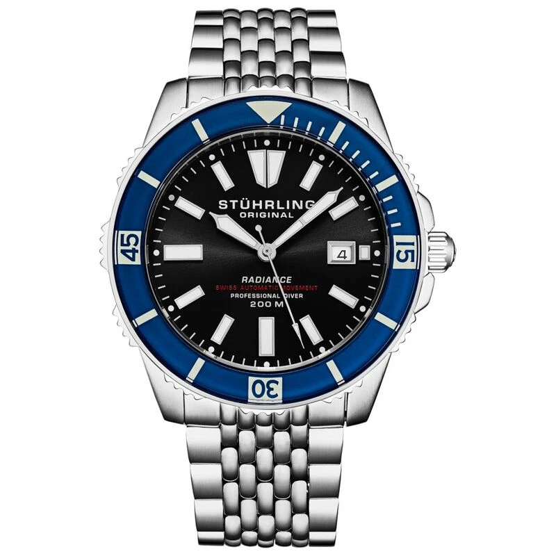 Stuhrling mens shop professional dive watch