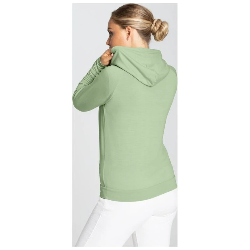 Super Natural Womens Essential Zip Hoodie Celadan Green Sportpursu