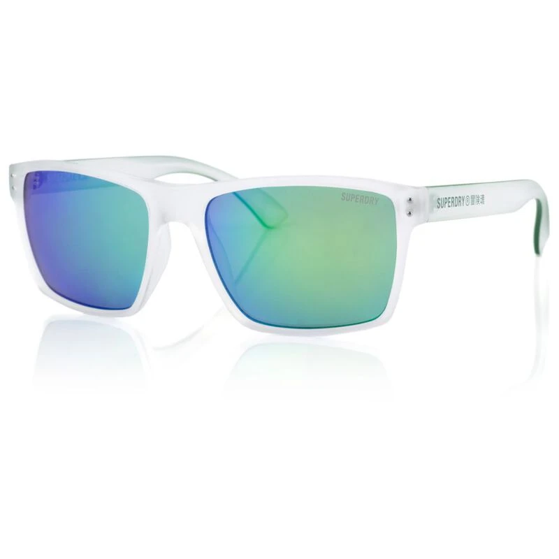 Superdry Mens Kobe Sunglasses (Crystal/Green) | Sportpursuit.com
