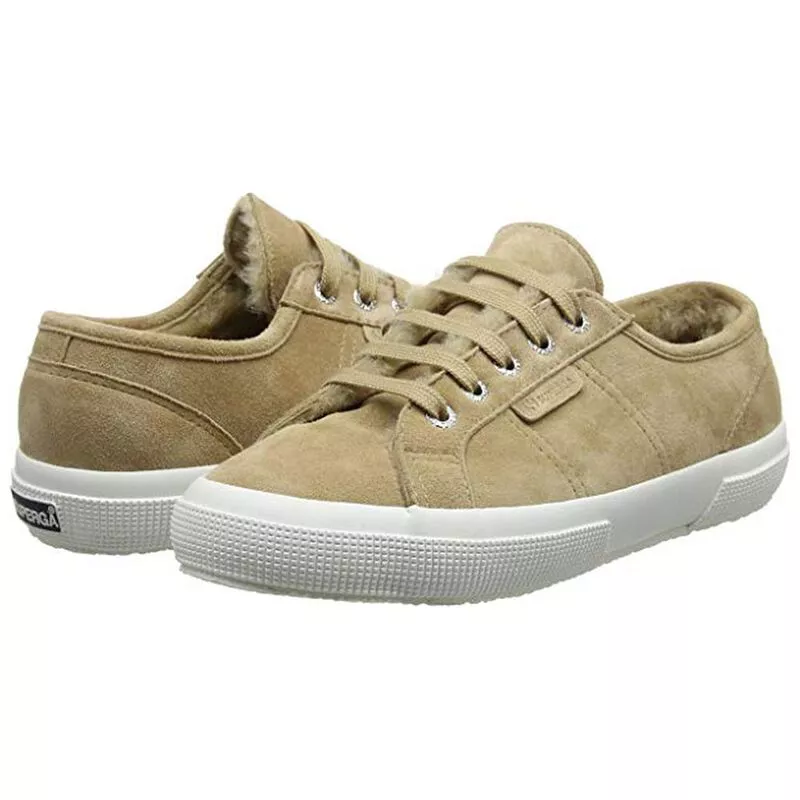 superga shearling sneakers