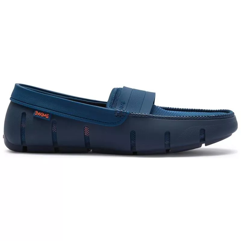 Swims Mens Stride Single Band Keeper Loafers Poseidon Navy Sportpu