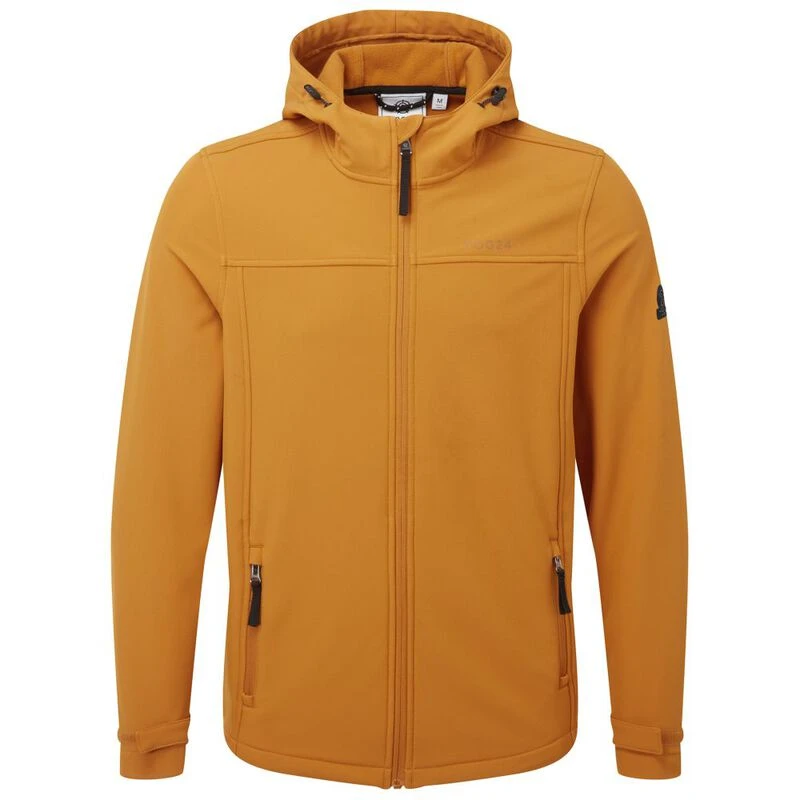 Windproof Showerproof Zip Up Outdoor Jacket with Hood TOG 24 Feizor Lightweight Mens Softshell Jacket 