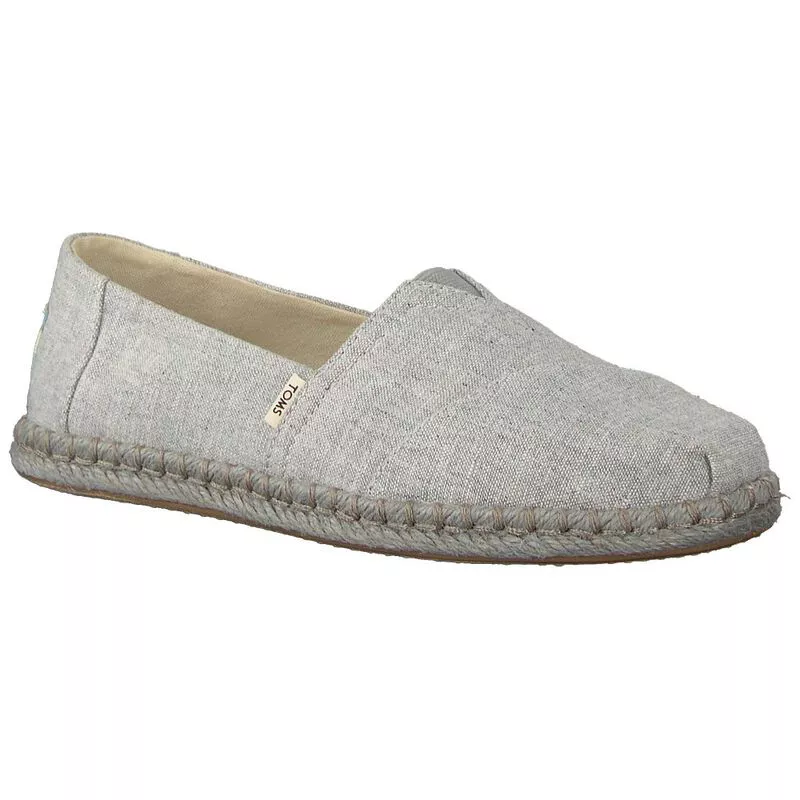 TOMS Womens Slub Chambray Espadrilles Drizzle Grey Sportpursuit