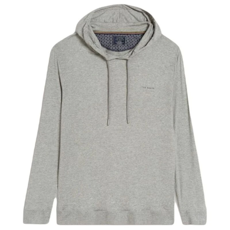TedBaker Mens Modal Hoody Heather Grey Sportpursuit