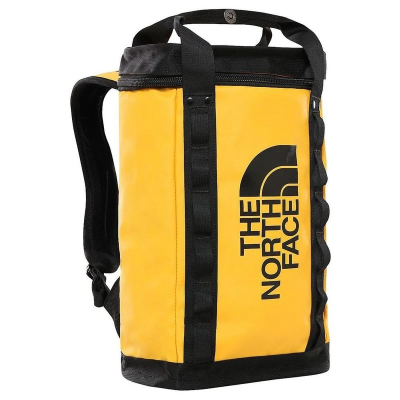 Black and yellow north face backpack shop