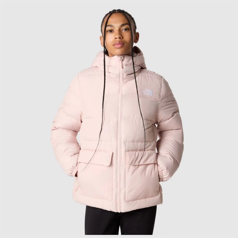 Pink and green north face jacket online