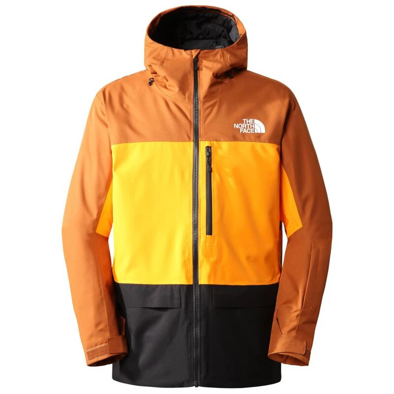 The North Face Mens Sickline Waterproof Jacket (Leather Brown/Cone Ora