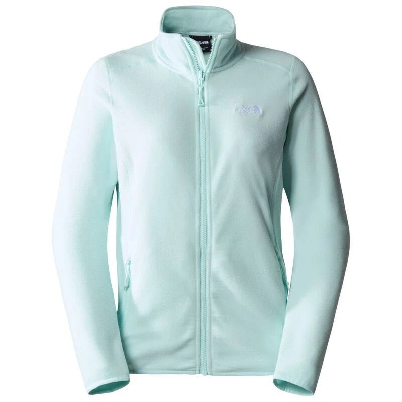 The North Face Womens 100 Glacier Full Zip Fleece Jacket (Skylight Blu