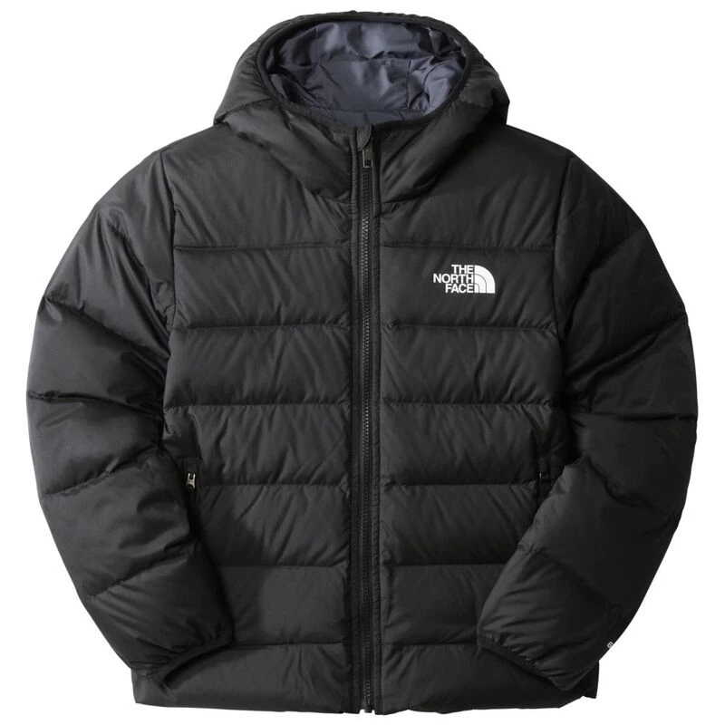 The North Face Girls Reversible North Hooded Down Jacket (TNF Black)