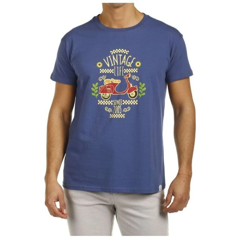 The Time of Bocha Mens Vintage TShirt (Denim)