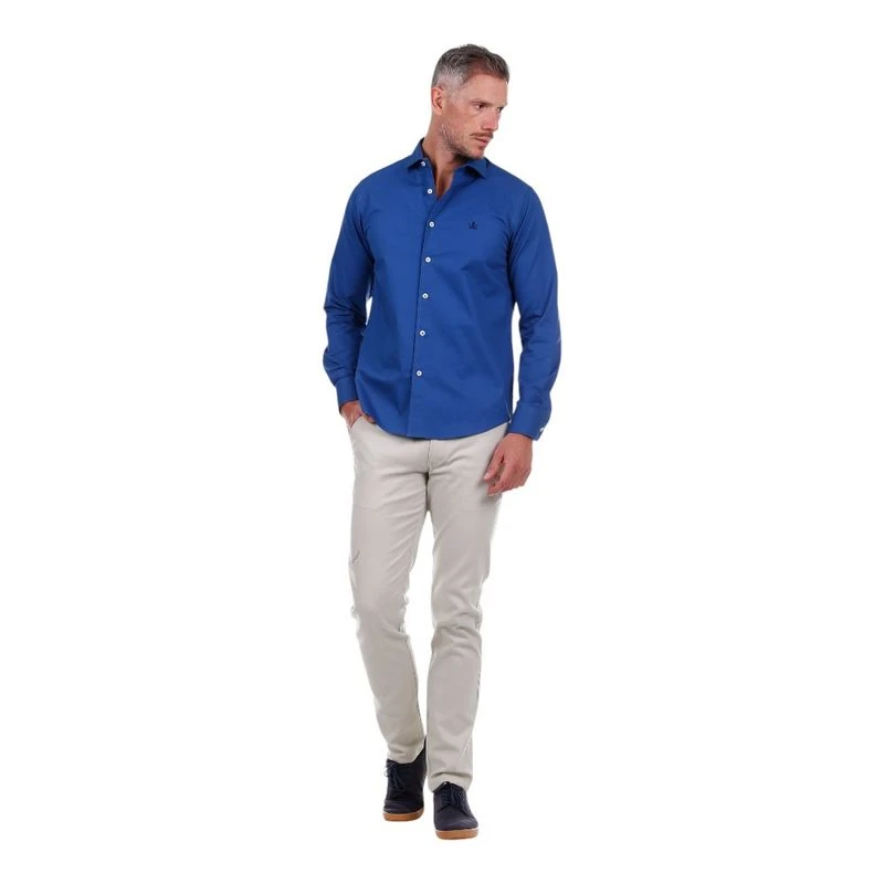 The Time of Bocha Chemise Gabardine Homme Bleu privatesportshop