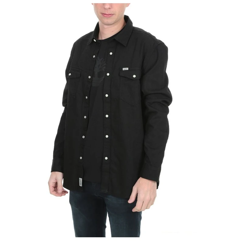 Timberland Mens Grey Denim Shirt (Tarmac Black)