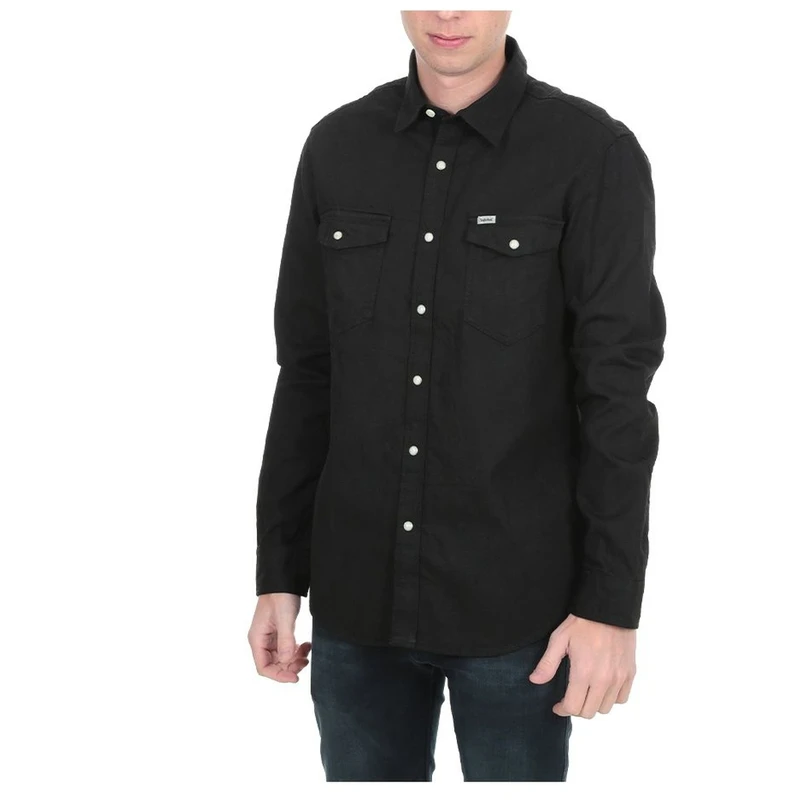 Timberland Mens Grey Denim Shirt (Tarmac Black)