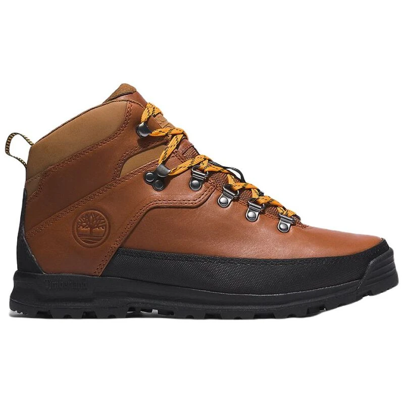 Timberland Mens World Hiker Mid Casual Shoes Brown Sportpursuit