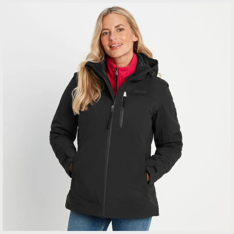 TOG 24 Womens Beverley Waterproof 3in1 Jacket (Black) | Sportpursuit.c