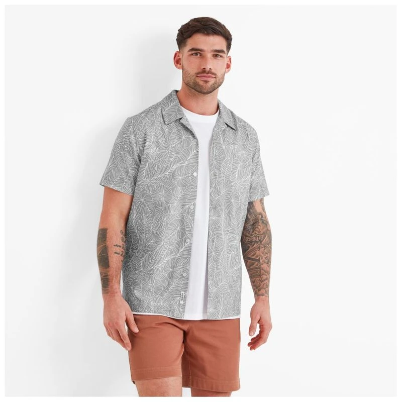 Mens tropical short sleeve shirts top