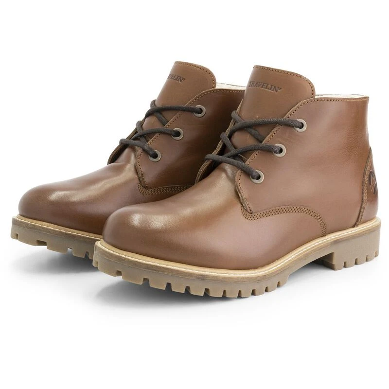 Travelin Mens Trehuse Boots (Cognac) | Sportpursuit.com