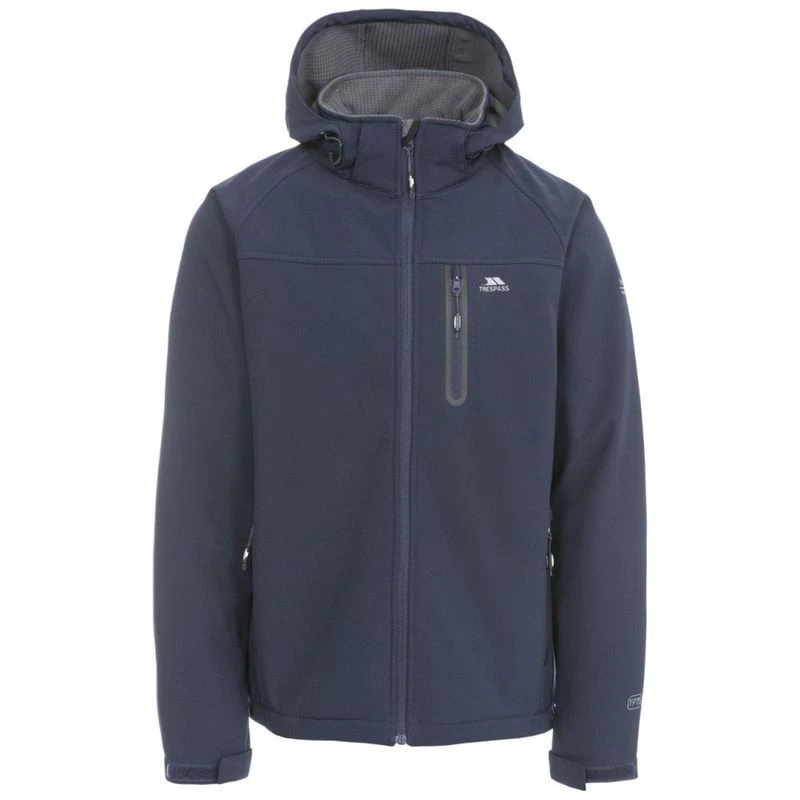 Trespass Mens Accelerator II Softshell Jacket Navy Sportpursuit