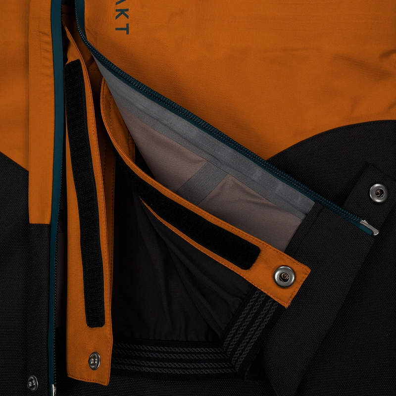UNTRAKT Mens Obsidian 3L Shell Ski Trousers (Mustard/Petrol) | Sportpu