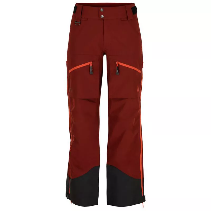 UNTRAKT Womens Obsidian 3L Shell Ski Trousers (Rust/Beacon) | Sportpur