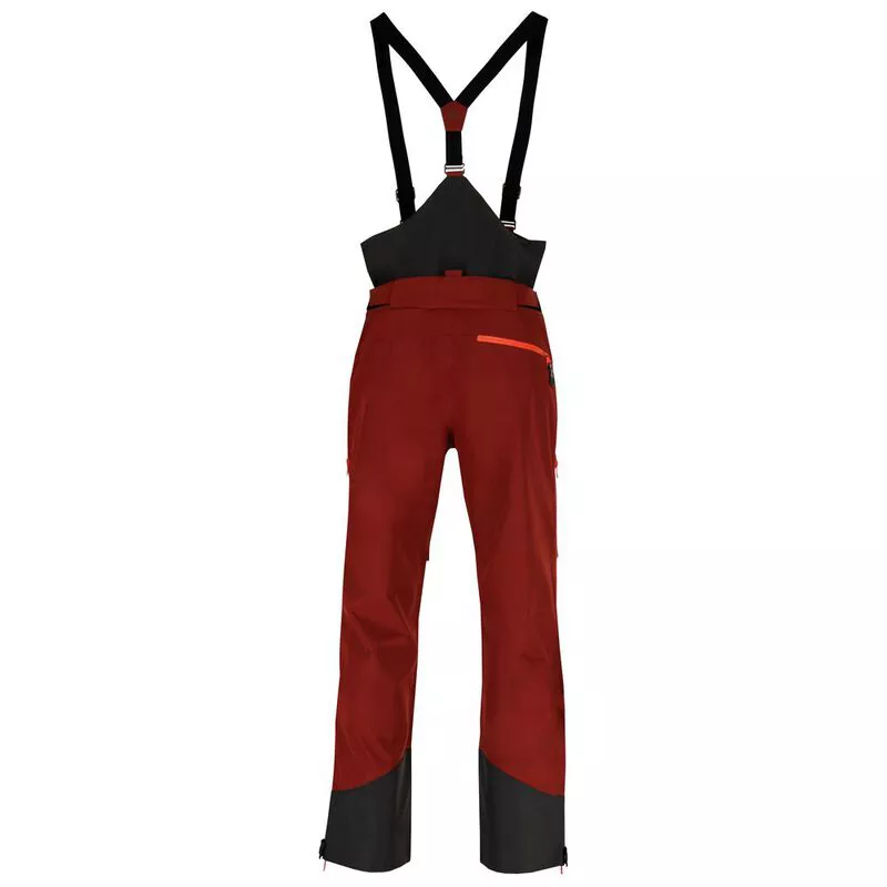 UNTRAKT Mens Obsidian 3L Shell Ski Trousers (Rust/Beacon) Sportpursu