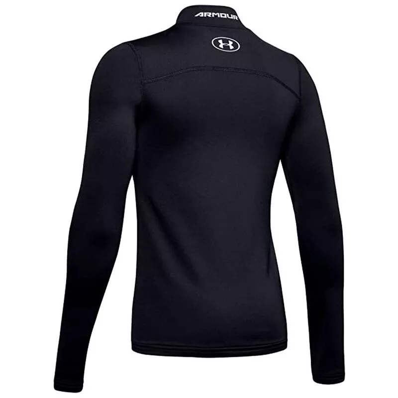 Under Armour Cold Gear Top Fitted Youth Small Black Mock Turtleneck