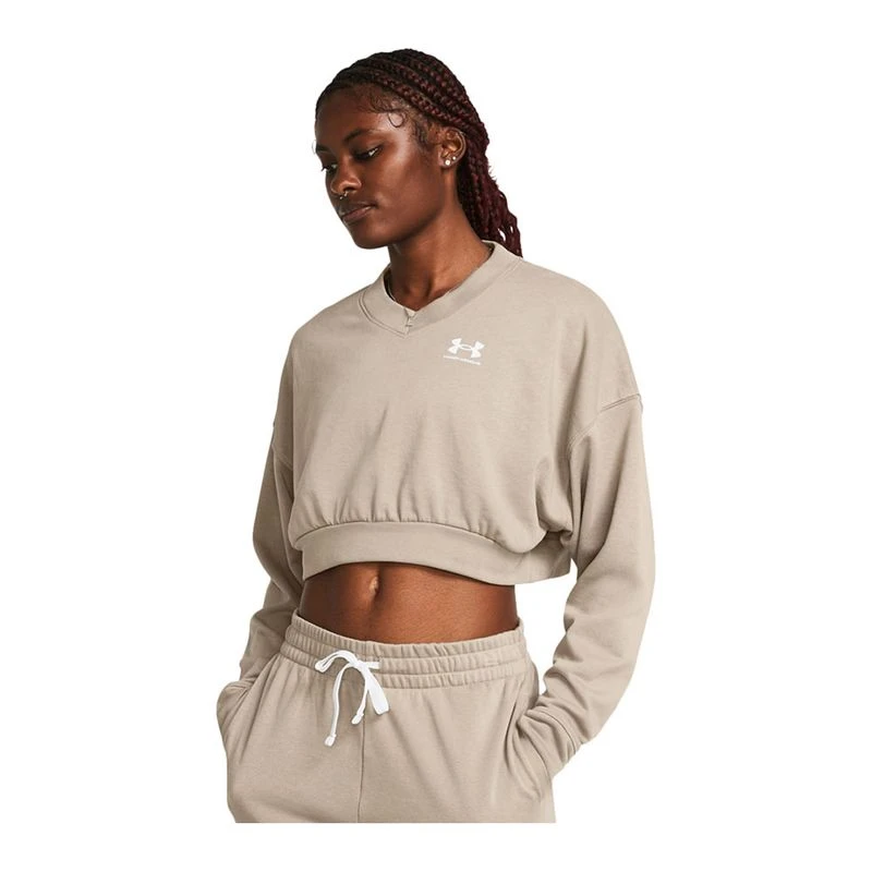 Under Armour Pull Rival Terry Os Femme Marron privatesportshop