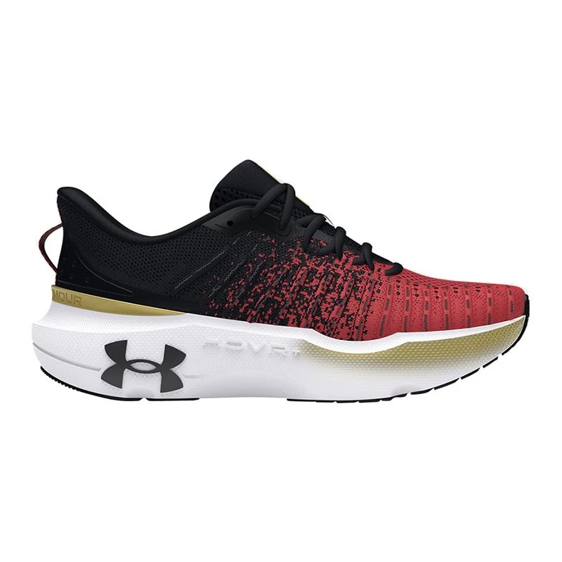 Under Armour Mens Infinite Elite Running Shoes Black Red Solstice Met
