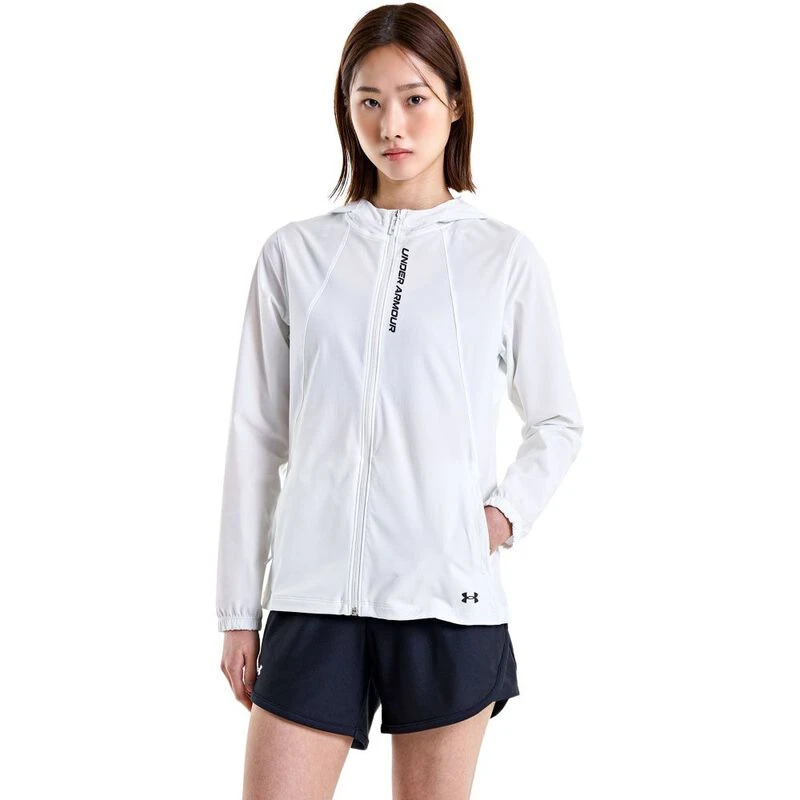 UnderArmour Womens Outrun The Storm Jacket White Sportpursuit