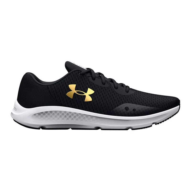 UnderArmour Mens Charged Pursuit 3 Running Shoes Black Black Metallic
