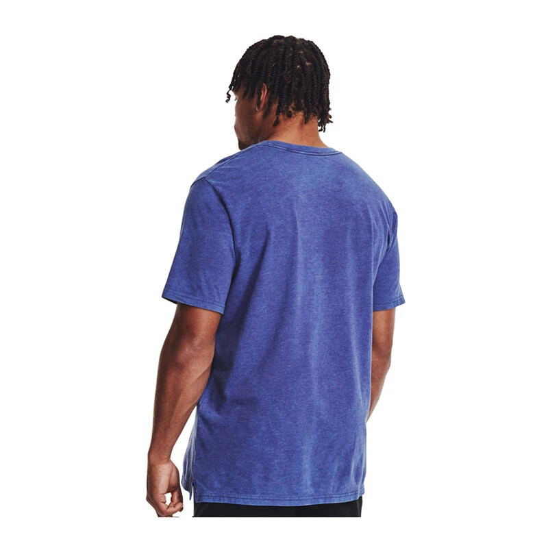 UnderArmour Mens Wash Tonal Sportstyle T-Shirt (Blue) | Sportpursuit.c