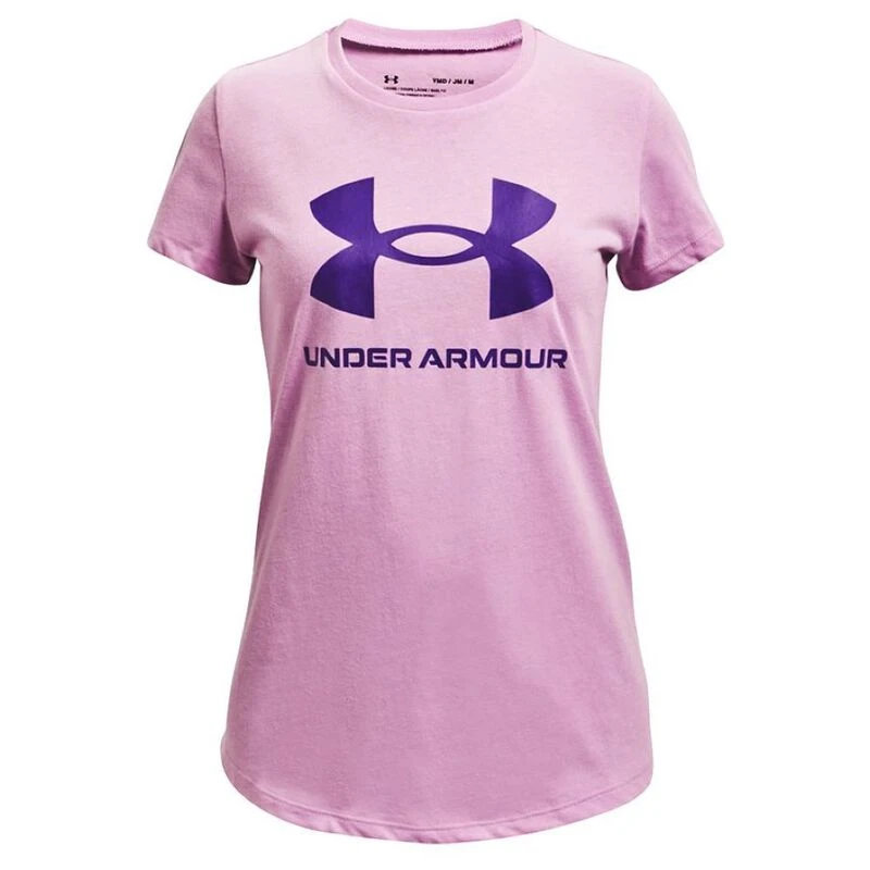 Under Armour Kids Live Sportstyle Graphic Top Pacific Purple Sport