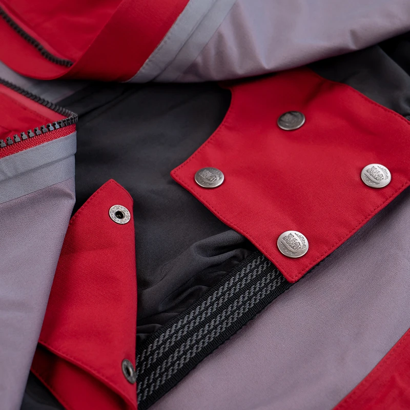 UNTRAKT Mens Obsidian 3L Shell Jacket (Cherry)