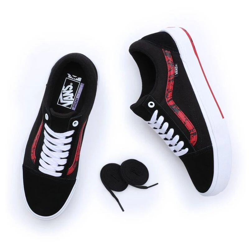 Red vans with black stripe new arrivals