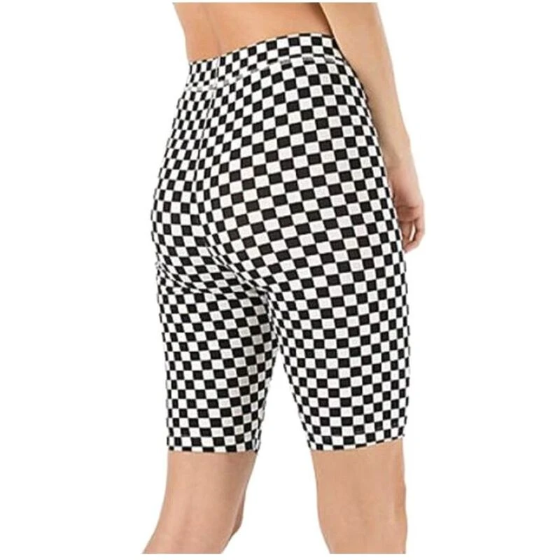 Vans Womens Flying V Print Leggings Black White Checkerboard Sport