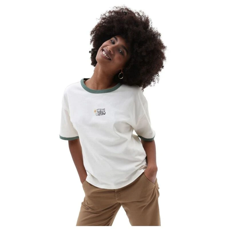 T shirt vans femme marron discount
