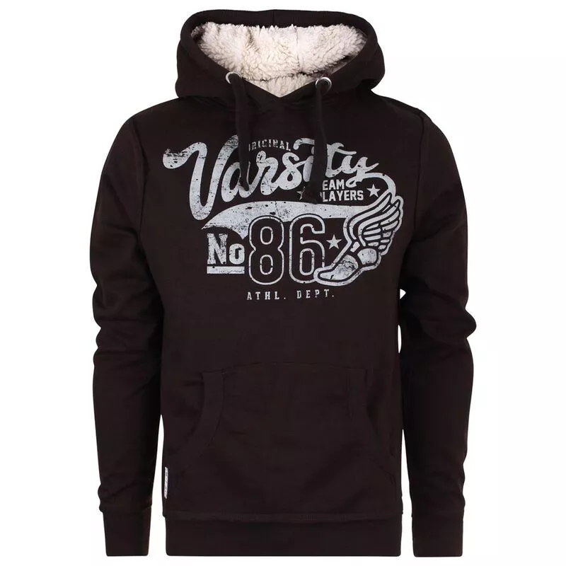 Varsity Team Players Mens No.86 Hoodie Chocolate Sportpursuit